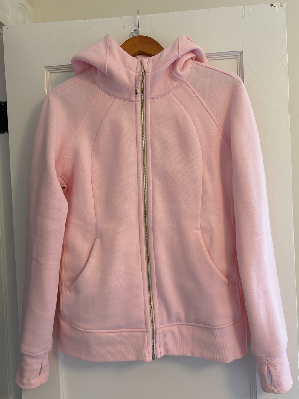 Light Pink Zip-Up Hoodie Jacket
